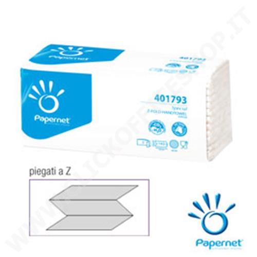 ASCIUGAMANI DI CARTA PAPERNET PACCO DA 143 FOGLI PIEGATI A Z 401793