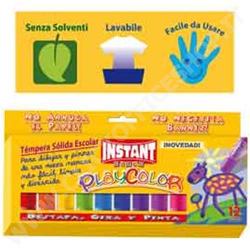 TEMPERA SOLIDA PLAYCOLOR MAPED 12 COLORI IN STICK DA 10GR 10731