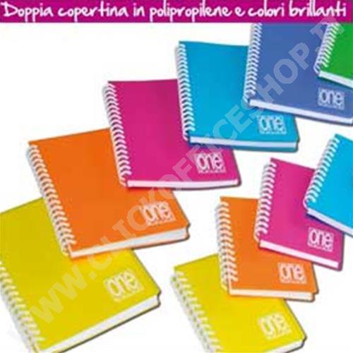 CF6 QUADERNO SPIRALATO BLASETTI A4 COPERTINA PLASTICA  80FG+1 80GR 5MM ONE COLOR 2935