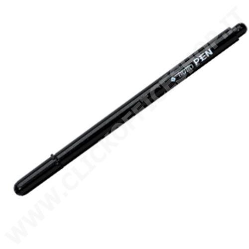 TRATTO Fineliner Tratto Pen Metal, Punta 0,5 mm, Nero (confezione 12 pezzi)  - Penne Fineliner