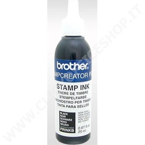 INCHIOSTRO NERO PER TIMBRI BROTHER 1 FLACONE DA 20CC PRINKB