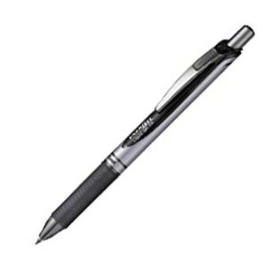 Pentel EnerGel XM BL77 – 3er Pack Einziehbare Gelroller, 0.7mm, 54% Recycelt, Schwarz